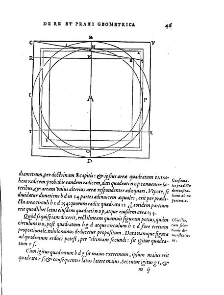 Orontii Finaei ... De re & praxi geometrica, libri tres, figuris & demonstrationibus illustrati. Vbi de quadrato geometrico, & virgis seu baculis mensoriis, necnon aliis, cùm mathematicis, tum mechanicis