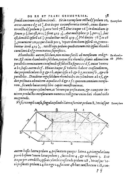 Orontii Finaei ... De re & praxi geometrica, libri tres, figuris & demonstrationibus illustrati. Vbi de quadrato geometrico, & virgis seu baculis mensoriis, necnon aliis, cùm mathematicis, tum mechanicis