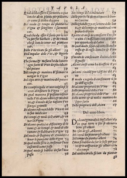 Agricoltura tratta da diuersi antichi et moderni scrittori dal sig. Gabriello Alfonso d'Herrera et tradotta di lingua spagnuola in volgare italiano da Mambrino Roseo da Fabriano. Nella quale si contengono le regole, i modi, & l'usanze che si osseruano nell'arare la terra, piantar le uigne & gli alberi, gouernare i bestiami, & fare ottimamente cioche all'agricoltura s'appartiene. Con le figure de gli alberi & delle herbe, delle quali si tratta nel libro
