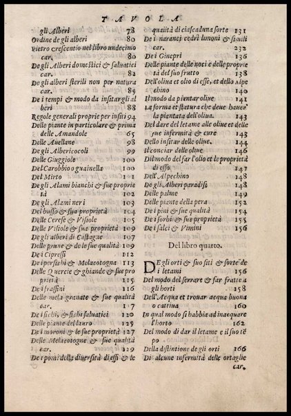 Agricoltura tratta da diuersi antichi et moderni scrittori dal sig. Gabriello Alfonso d'Herrera et tradotta di lingua spagnuola in volgare italiano da Mambrino Roseo da Fabriano. Nella quale si contengono le regole, i modi, & l'usanze che si osseruano nell'arare la terra, piantar le uigne & gli alberi, gouernare i bestiami, & fare ottimamente cioche all'agricoltura s'appartiene. Con le figure de gli alberi & delle herbe, delle quali si tratta nel libro