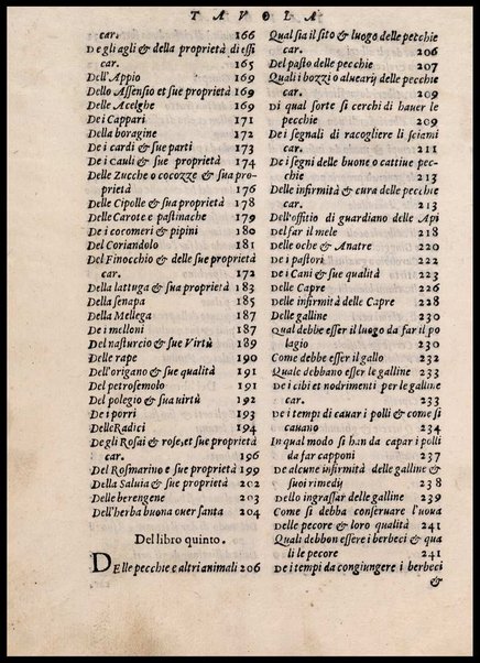 Agricoltura tratta da diuersi antichi et moderni scrittori dal sig. Gabriello Alfonso d'Herrera et tradotta di lingua spagnuola in volgare italiano da Mambrino Roseo da Fabriano. Nella quale si contengono le regole, i modi, & l'usanze che si osseruano nell'arare la terra, piantar le uigne & gli alberi, gouernare i bestiami, & fare ottimamente cioche all'agricoltura s'appartiene. Con le figure de gli alberi & delle herbe, delle quali si tratta nel libro