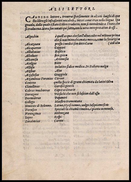 Agricoltura tratta da diuersi antichi et moderni scrittori dal sig. Gabriello Alfonso d'Herrera et tradotta di lingua spagnuola in volgare italiano da Mambrino Roseo da Fabriano. Nella quale si contengono le regole, i modi, & l'usanze che si osseruano nell'arare la terra, piantar le uigne & gli alberi, gouernare i bestiami, & fare ottimamente cioche all'agricoltura s'appartiene. Con le figure de gli alberi & delle herbe, delle quali si tratta nel libro