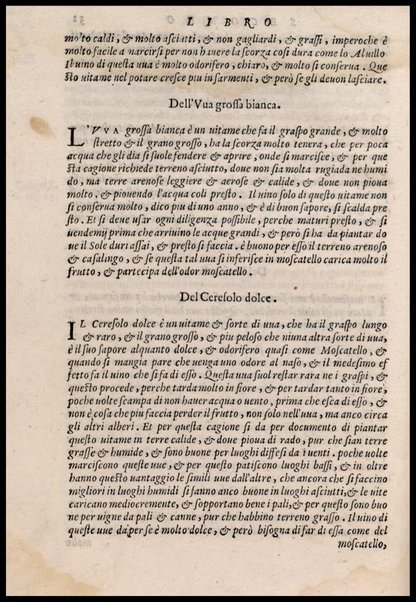 Agricoltura tratta da diuersi antichi et moderni scrittori dal sig. Gabriello Alfonso d'Herrera et tradotta di lingua spagnuola in volgare italiano da Mambrino Roseo da Fabriano. Nella quale si contengono le regole, i modi, & l'usanze che si osseruano nell'arare la terra, piantar le uigne & gli alberi, gouernare i bestiami, & fare ottimamente cioche all'agricoltura s'appartiene. Con le figure de gli alberi & delle herbe, delle quali si tratta nel libro