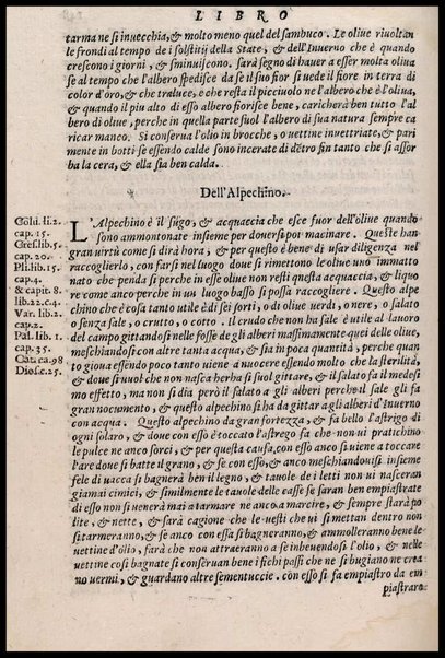 Agricoltura tratta da diuersi antichi et moderni scrittori dal sig. Gabriello Alfonso d'Herrera et tradotta di lingua spagnuola in volgare italiano da Mambrino Roseo da Fabriano. Nella quale si contengono le regole, i modi, & l'usanze che si osseruano nell'arare la terra, piantar le uigne & gli alberi, gouernare i bestiami, & fare ottimamente cioche all'agricoltura s'appartiene. Con le figure de gli alberi & delle herbe, delle quali si tratta nel libro