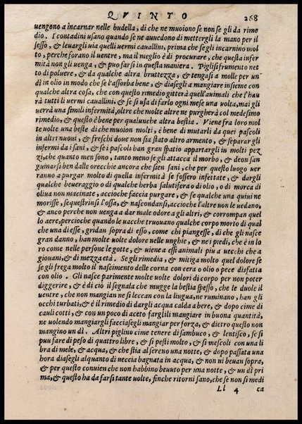 Agricoltura tratta da diuersi antichi et moderni scrittori dal sig. Gabriello Alfonso d'Herrera et tradotta di lingua spagnuola in volgare italiano da Mambrino Roseo da Fabriano. Nella quale si contengono le regole, i modi, & l'usanze che si osseruano nell'arare la terra, piantar le uigne & gli alberi, gouernare i bestiami, & fare ottimamente cioche all'agricoltura s'appartiene. Con le figure de gli alberi & delle herbe, delle quali si tratta nel libro