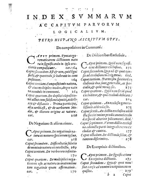 Petri Hispani Summulae logicales cum Versorij Parisiensis clarissima expositione. Paruorum item Logicalium eidem Petro Hispano ascriptum opus, nuper in partes ac capita distinctum. Quae omnia a Martiano Rota infinitis fere erroribus maxima sunt diligentia castigata. Duos demum indices nunc primum excogitatos, quorum alter singulorum textuum ac capitum, alte uero, eorum, quæ in toto opere scitu digna habentur, imprimi curauimus