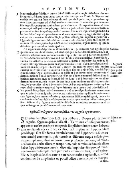 Petri Hispani Summulae logicales cum Versorij Parisiensis clarissima expositione. Paruorum item Logicalium eidem Petro Hispano ascriptum opus, nuper in partes ac capita distinctum. Quae omnia a Martiano Rota infinitis fere erroribus maxima sunt diligentia castigata. Duos demum indices nunc primum excogitatos, quorum alter singulorum textuum ac capitum, alte uero, eorum, quæ in toto opere scitu digna habentur, imprimi curauimus