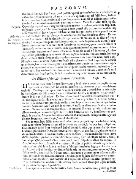 Petri Hispani Summulae logicales cum Versorij Parisiensis clarissima expositione. Paruorum item Logicalium eidem Petro Hispano ascriptum opus, nuper in partes ac capita distinctum. Quae omnia a Martiano Rota infinitis fere erroribus maxima sunt diligentia castigata. Duos demum indices nunc primum excogitatos, quorum alter singulorum textuum ac capitum, alte uero, eorum, quæ in toto opere scitu digna habentur, imprimi curauimus