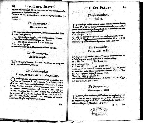 Institutionum Florentinae linguae libri duo Euphrosyni Lapinij ...