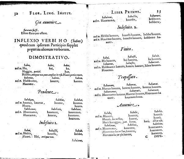 Institutionum Florentinae linguae libri duo Euphrosyni Lapinij ...