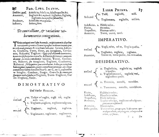 Institutionum Florentinae linguae libri duo Euphrosyni Lapinij ...