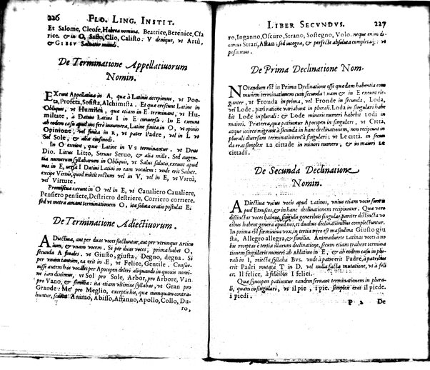 Institutionum Florentinae linguae libri duo Euphrosyni Lapinij ...