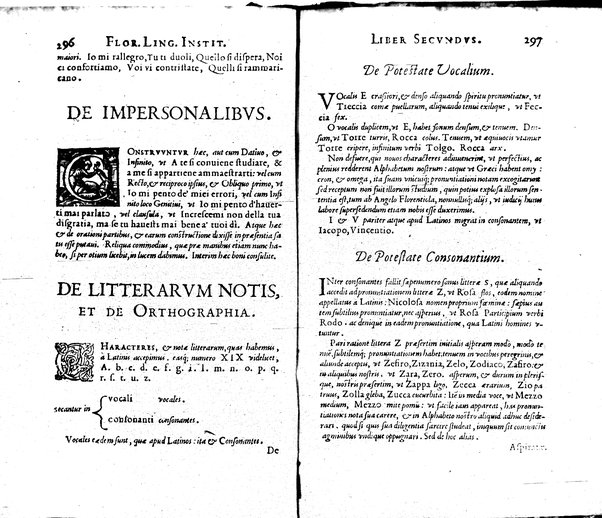 Institutionum Florentinae linguae libri duo Euphrosyni Lapinij ...