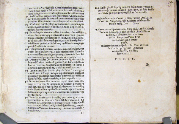 Fratris Trebatii Mareocti ... Conclusiones disputandae, tàm in sacra theologia, quàm in humana philosophia ...