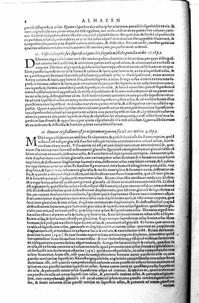 Opticae thesaurus. Alhazeni Arabis libri septem, nunc primùm editi. Eiusdem liber De crepusculis & nubium ascensionibus. Item Vitellonis Thuringolopoli libri 10. Omnes instaurati, figuris illustrati & aucti, adiecti etiam in Alhazenum commentarijs, a Federico Risnero