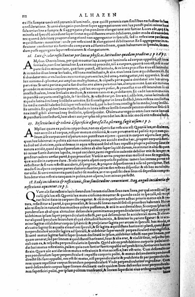 Opticae thesaurus. Alhazeni Arabis libri septem, nunc primùm editi. Eiusdem liber De crepusculis & nubium ascensionibus. Item Vitellonis Thuringolopoli libri 10. Omnes instaurati, figuris illustrati & aucti, adiecti etiam in Alhazenum commentarijs, a Federico Risnero