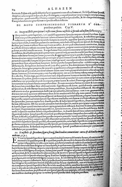 Opticae thesaurus. Alhazeni Arabis libri septem, nunc primùm editi. Eiusdem liber De crepusculis & nubium ascensionibus. Item Vitellonis Thuringolopoli libri 10. Omnes instaurati, figuris illustrati & aucti, adiecti etiam in Alhazenum commentarijs, a Federico Risnero