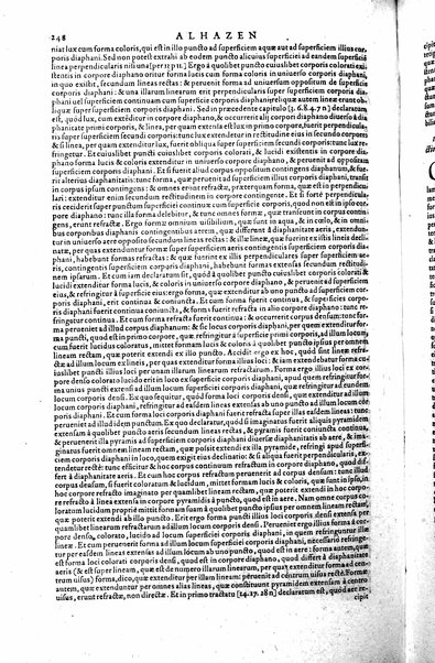 Opticae thesaurus. Alhazeni Arabis libri septem, nunc primùm editi. Eiusdem liber De crepusculis & nubium ascensionibus. Item Vitellonis Thuringolopoli libri 10. Omnes instaurati, figuris illustrati & aucti, adiecti etiam in Alhazenum commentarijs, a Federico Risnero