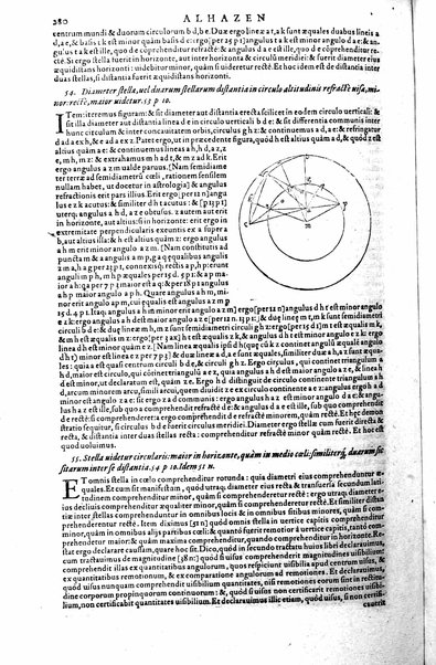 Opticae thesaurus. Alhazeni Arabis libri septem, nunc primùm editi. Eiusdem liber De crepusculis & nubium ascensionibus. Item Vitellonis Thuringolopoli libri 10. Omnes instaurati, figuris illustrati & aucti, adiecti etiam in Alhazenum commentarijs, a Federico Risnero