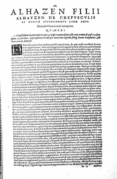 Opticae thesaurus. Alhazeni Arabis libri septem, nunc primùm editi. Eiusdem liber De crepusculis & nubium ascensionibus. Item Vitellonis Thuringolopoli libri 10. Omnes instaurati, figuris illustrati & aucti, adiecti etiam in Alhazenum commentarijs, a Federico Risnero