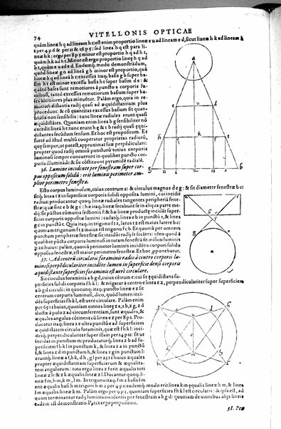 Opticae thesaurus. Alhazeni Arabis libri septem, nunc primùm editi. Eiusdem liber De crepusculis & nubium ascensionibus. Item Vitellonis Thuringolopoli libri 10. Omnes instaurati, figuris illustrati & aucti, adiecti etiam in Alhazenum commentarijs, a Federico Risnero