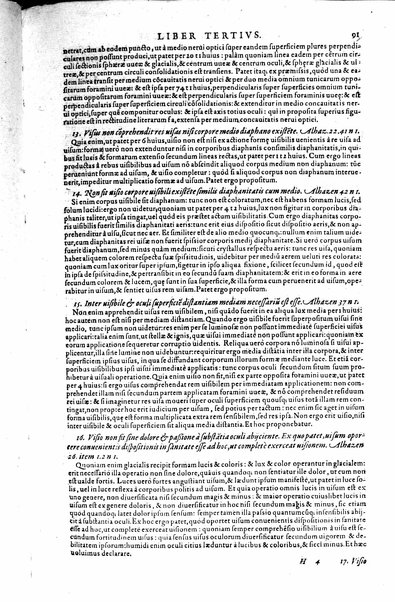 Opticae thesaurus. Alhazeni Arabis libri septem, nunc primùm editi. Eiusdem liber De crepusculis & nubium ascensionibus. Item Vitellonis Thuringolopoli libri 10. Omnes instaurati, figuris illustrati & aucti, adiecti etiam in Alhazenum commentarijs, a Federico Risnero