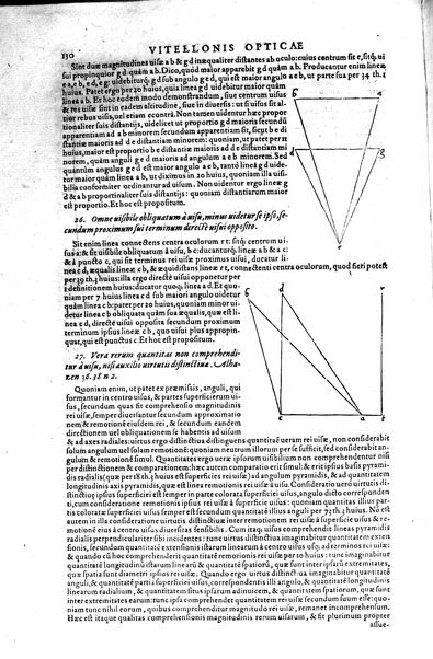 Opticae thesaurus. Alhazeni Arabis libri septem, nunc primùm editi. Eiusdem liber De crepusculis & nubium ascensionibus. Item Vitellonis Thuringolopoli libri 10. Omnes instaurati, figuris illustrati & aucti, adiecti etiam in Alhazenum commentarijs, a Federico Risnero