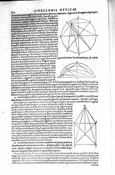 Opticae thesaurus. Alhazeni Arabis libri septem, nunc primùm editi. Eiusdem liber De crepusculis & nubium ascensionibus. Item Vitellonis Thuringolopoli libri 10. Omnes instaurati, figuris illustrati & aucti, adiecti etiam in Alhazenum commentarijs, a Federico Risnero