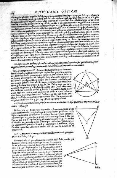 Opticae thesaurus. Alhazeni Arabis libri septem, nunc primùm editi. Eiusdem liber De crepusculis & nubium ascensionibus. Item Vitellonis Thuringolopoli libri 10. Omnes instaurati, figuris illustrati & aucti, adiecti etiam in Alhazenum commentarijs, a Federico Risnero