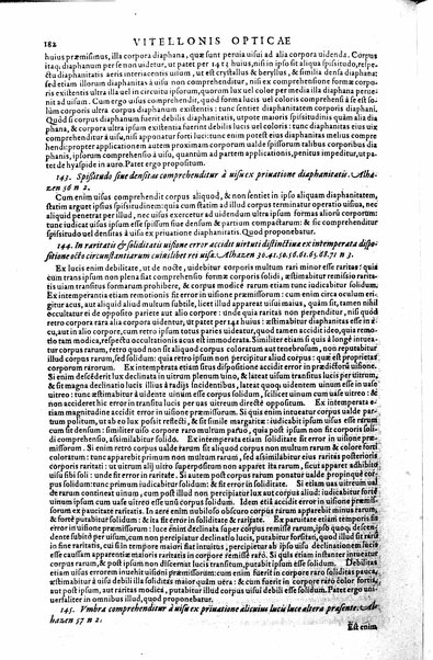 Opticae thesaurus. Alhazeni Arabis libri septem, nunc primùm editi. Eiusdem liber De crepusculis & nubium ascensionibus. Item Vitellonis Thuringolopoli libri 10. Omnes instaurati, figuris illustrati & aucti, adiecti etiam in Alhazenum commentarijs, a Federico Risnero