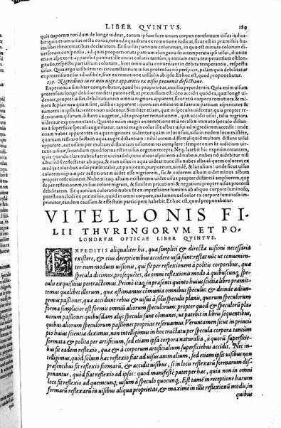 Opticae thesaurus. Alhazeni Arabis libri septem, nunc primùm editi. Eiusdem liber De crepusculis & nubium ascensionibus. Item Vitellonis Thuringolopoli libri 10. Omnes instaurati, figuris illustrati & aucti, adiecti etiam in Alhazenum commentarijs, a Federico Risnero