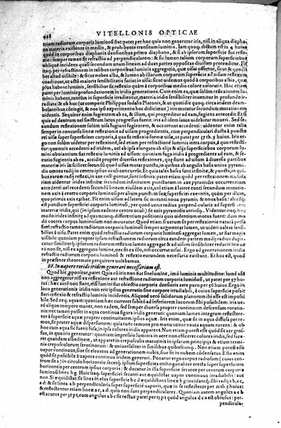 Opticae thesaurus. Alhazeni Arabis libri septem, nunc primùm editi. Eiusdem liber De crepusculis & nubium ascensionibus. Item Vitellonis Thuringolopoli libri 10. Omnes instaurati, figuris illustrati & aucti, adiecti etiam in Alhazenum commentarijs, a Federico Risnero