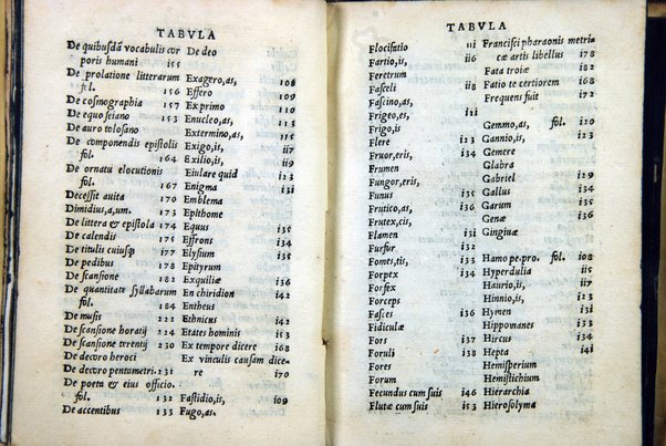 Francisci Pharaoni De re literaria benemerentis institutiones grammaticae, denuo ex manuscripti codicis fide recognitae, ... Cum illustrium dictionum indice. Eiusdem Libellus metricae artis. Haec denuo sunt addita. Eiusdem Pharaonij vita ... Marci Panclareni Basilij Siculi Mamertini. De numeroso heroici carminis artificio compendiaria institutio. In calce operis