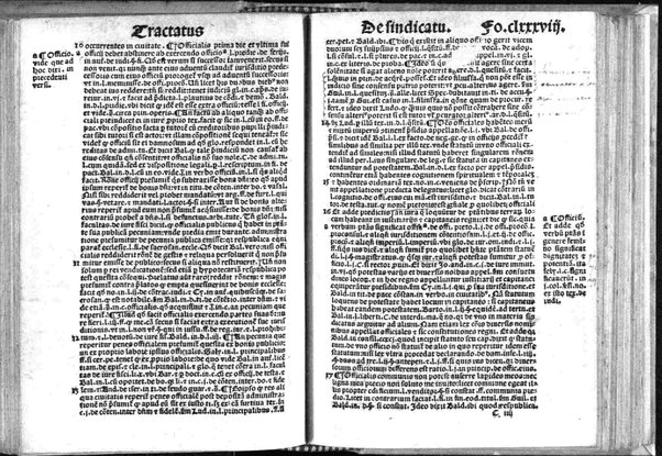 Paris de Puteo De sindicatu: Excellentissimi ac doctissimi Iuris vtriusque doctoris maximique practici domini Paridis de Pueto Neapolitani In materia sindicatus omnium officialium Tractatus vna cum apostillis domini Benedicti Vadi forosemproniensis in margine appositis: & Tabula eiusdem domini Benedicti recenter edita. Adiecta sunt etiam nonnulla summaria valde vtilia (que in alijs exemplaribus antea impressis non reperies) principales materias amplectentia.