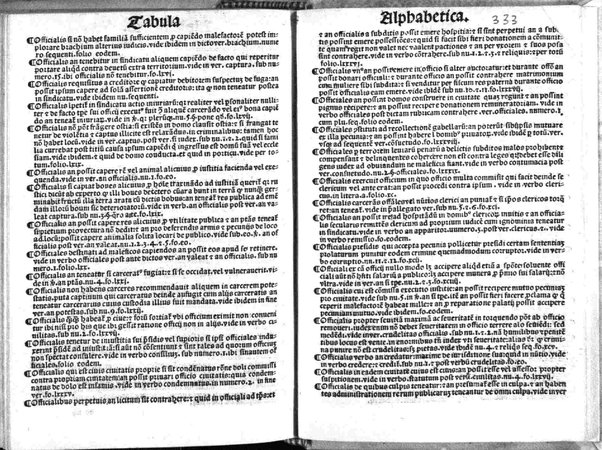 Paris de Puteo De sindicatu: Excellentissimi ac doctissimi Iuris vtriusque doctoris maximique practici domini Paridis de Pueto Neapolitani In materia sindicatus omnium officialium Tractatus vna cum apostillis domini Benedicti Vadi forosemproniensis in margine appositis: & Tabula eiusdem domini Benedicti recenter edita. Adiecta sunt etiam nonnulla summaria valde vtilia (que in alijs exemplaribus antea impressis non reperies) principales materias amplectentia.
