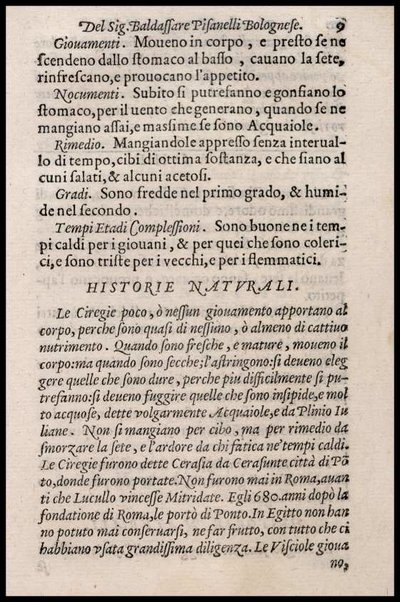 Trattato della natura de' cibi et del bere, del sig. Baldassare Pisanelli ... Nel quale non solo tutte le virtù, & i vitii di quelli minutamente si palesano, ma anco i rimedii per correggere i loro difetti copiosamente s'insegnano ...