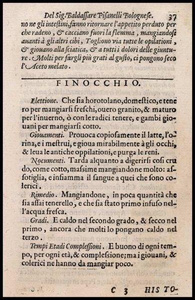 Trattato della natura de' cibi et del bere, del sig. Baldassare Pisanelli ... Nel quale non solo tutte le virtù, & i vitii di quelli minutamente si palesano, ma anco i rimedii per correggere i loro difetti copiosamente s'insegnano ...