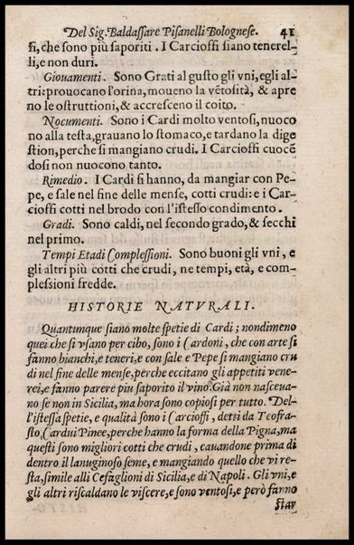 Trattato della natura de' cibi et del bere, del sig. Baldassare Pisanelli ... Nel quale non solo tutte le virtù, & i vitii di quelli minutamente si palesano, ma anco i rimedii per correggere i loro difetti copiosamente s'insegnano ...