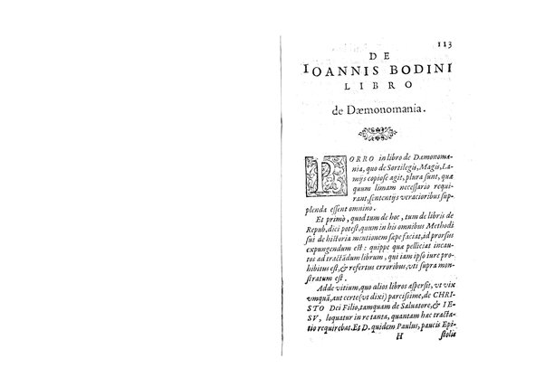 Antonii Posseuini ... Iudicium de Nuæ militis Galli scriptis, quæ ille Discursus politicos, & militares inscripsit. De Ioannis Bodini Methodo historiæ: Libris de repub. & Dæmonomania. De Philippi Mornaei libro de perfectione Christiana. De Nicolao Machiauello