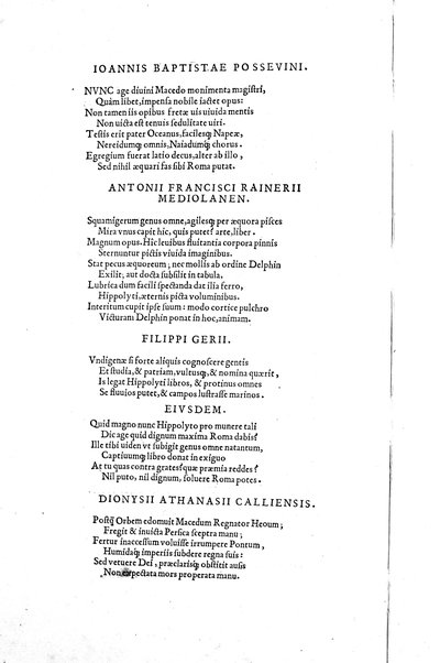 Aquatilium animalium historiæ, liber primus, cum eorundem formis, ære excusis. Hippolyto Saluiano ... auctore