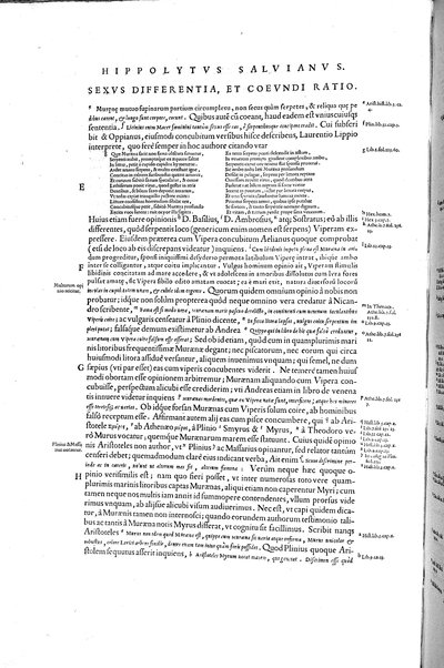 Aquatilium animalium historiæ, liber primus, cum eorundem formis, ære excusis. Hippolyto Saluiano ... auctore