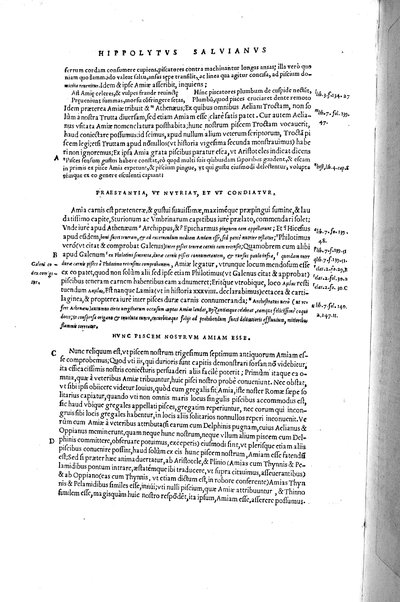 Aquatilium animalium historiæ, liber primus, cum eorundem formis, ære excusis. Hippolyto Saluiano ... auctore