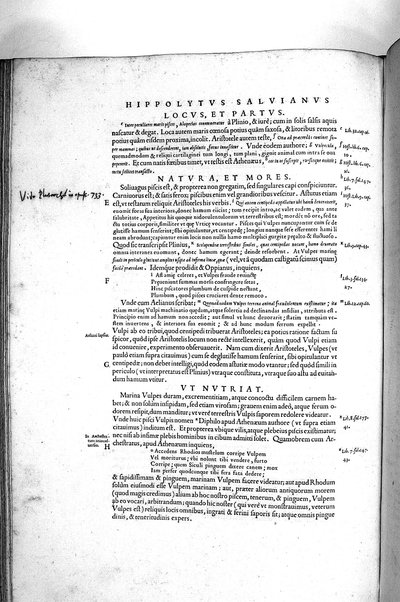 Aquatilium animalium historiæ, liber primus, cum eorundem formis, ære excusis. Hippolyto Saluiano ... auctore