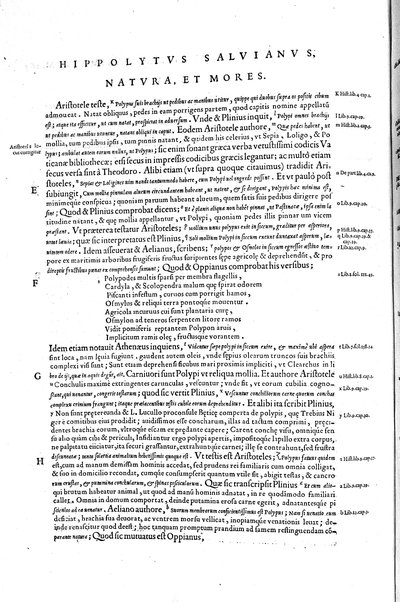 Aquatilium animalium historiæ, liber primus, cum eorundem formis, ære excusis. Hippolyto Saluiano ... auctore