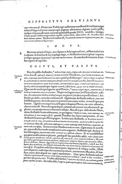 Aquatilium animalium historiæ, liber primus, cum eorundem formis, ære excusis. Hippolyto Saluiano ... auctore