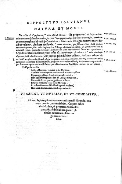 Aquatilium animalium historiæ, liber primus, cum eorundem formis, ære excusis. Hippolyto Saluiano ... auctore