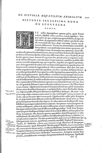 Aquatilium animalium historiæ, liber primus, cum eorundem formis, ære excusis. Hippolyto Saluiano ... auctore