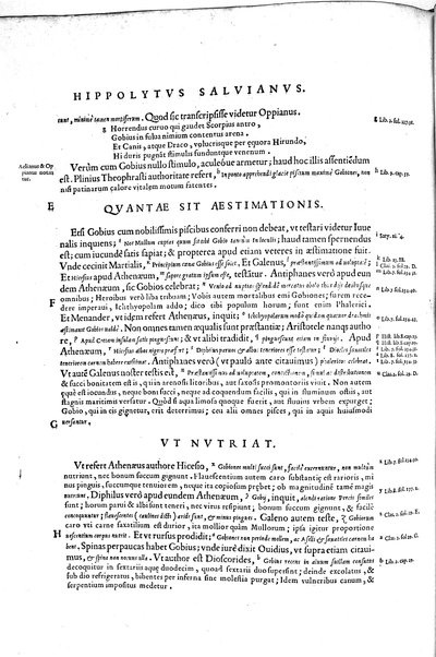 Aquatilium animalium historiæ, liber primus, cum eorundem formis, ære excusis. Hippolyto Saluiano ... auctore