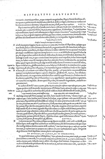 Aquatilium animalium historiæ, liber primus, cum eorundem formis, ære excusis. Hippolyto Saluiano ... auctore