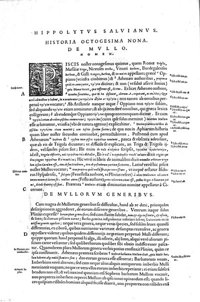 Aquatilium animalium historiæ, liber primus, cum eorundem formis, ære excusis. Hippolyto Saluiano ... auctore